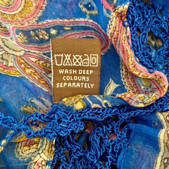 Raj 100% Silk Infinity Lightweight Scarf Wrap - Picture 4 of 4